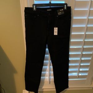 Express Men’s Black 31x30 Jeans Slim Straight, Hyper-Stretch